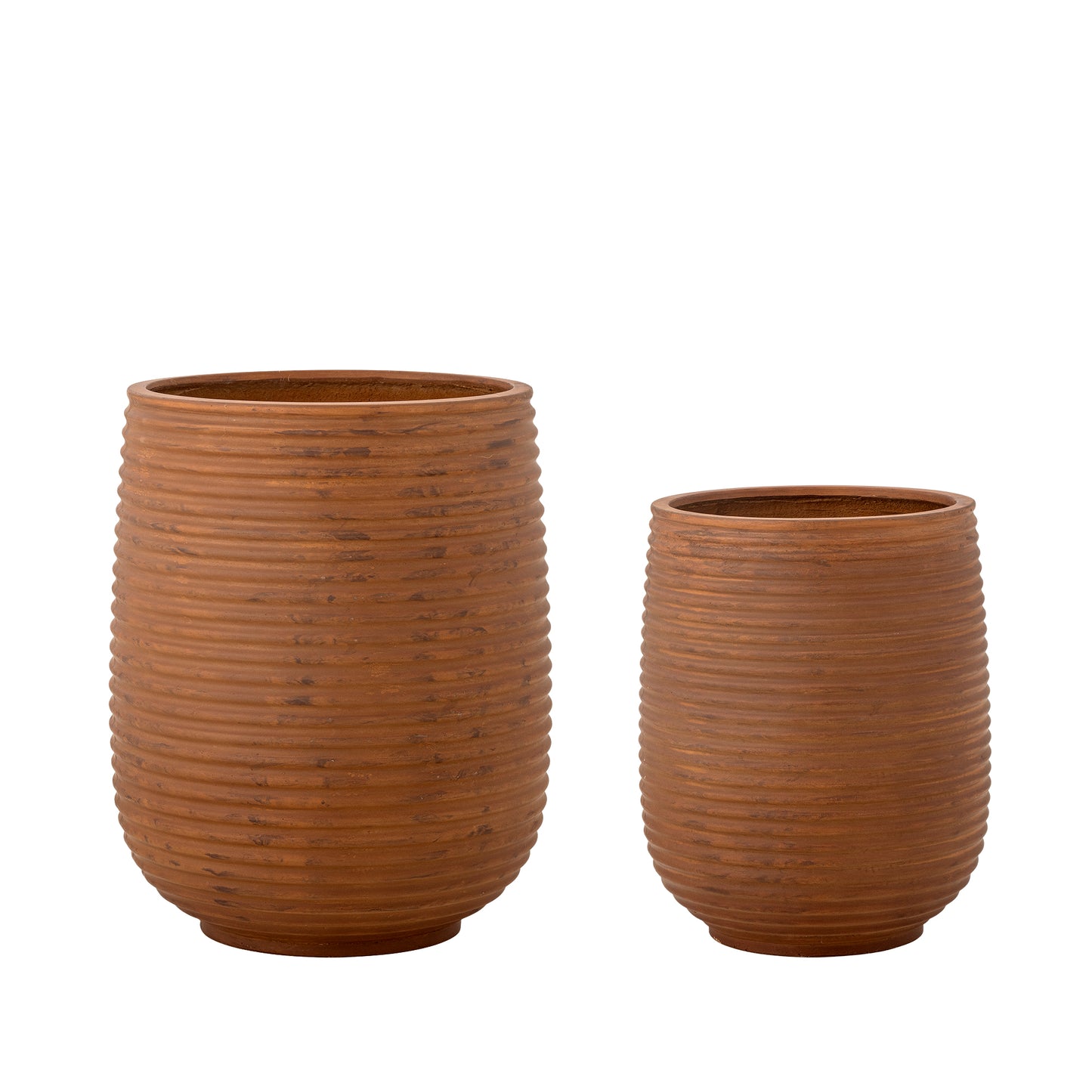 Mesola Flowerpot Set of 2 - Brown