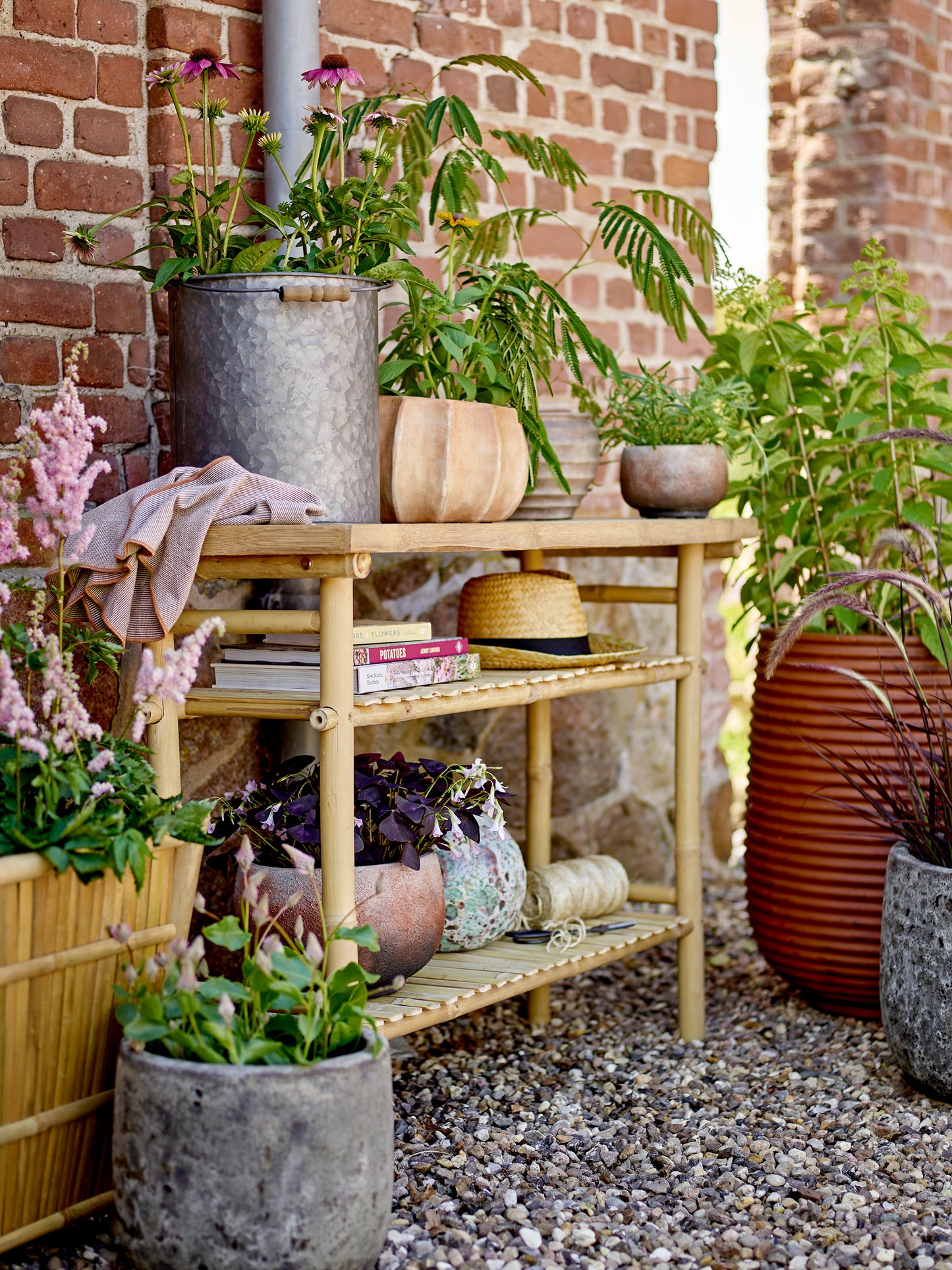 Juego de 2 macetas Mesola - Marrón