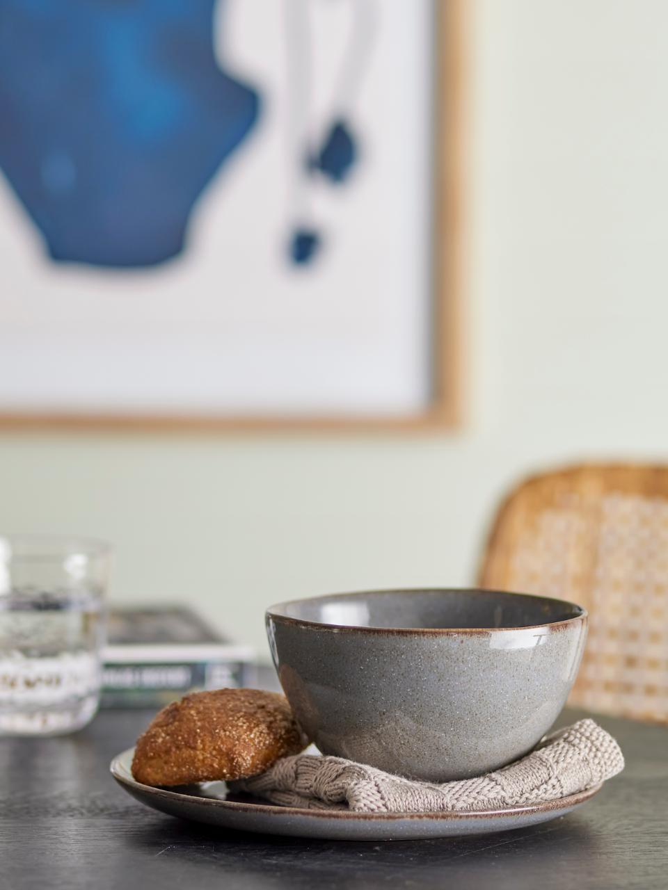 Sandrine Breakfast Set if 12 pcs - Grey