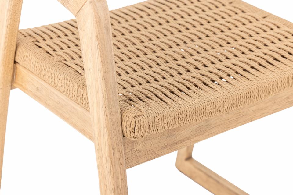 Serrone Dining Chair - Nature / Rubberwood