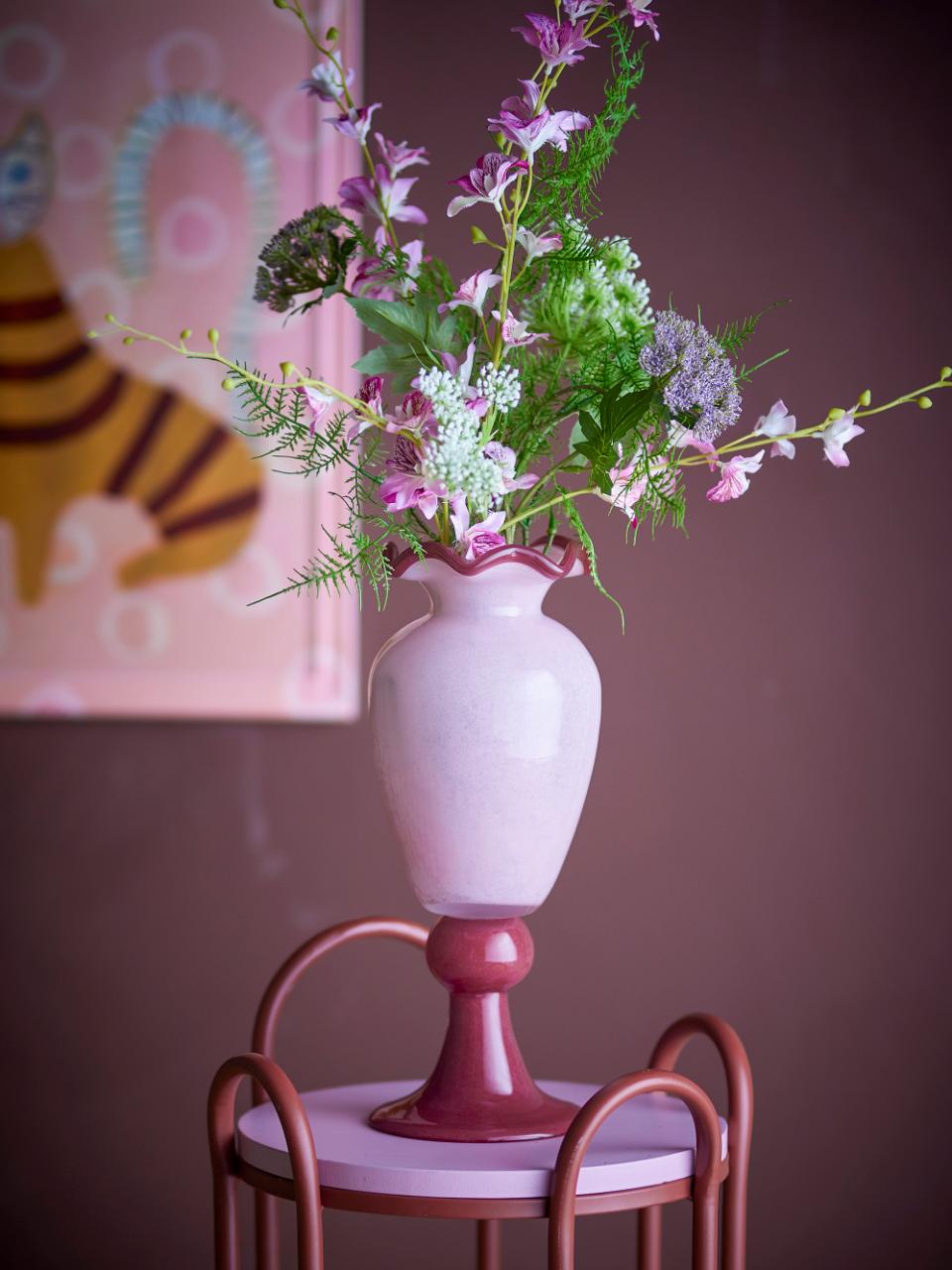 Frills Vase H34 cm - Rose