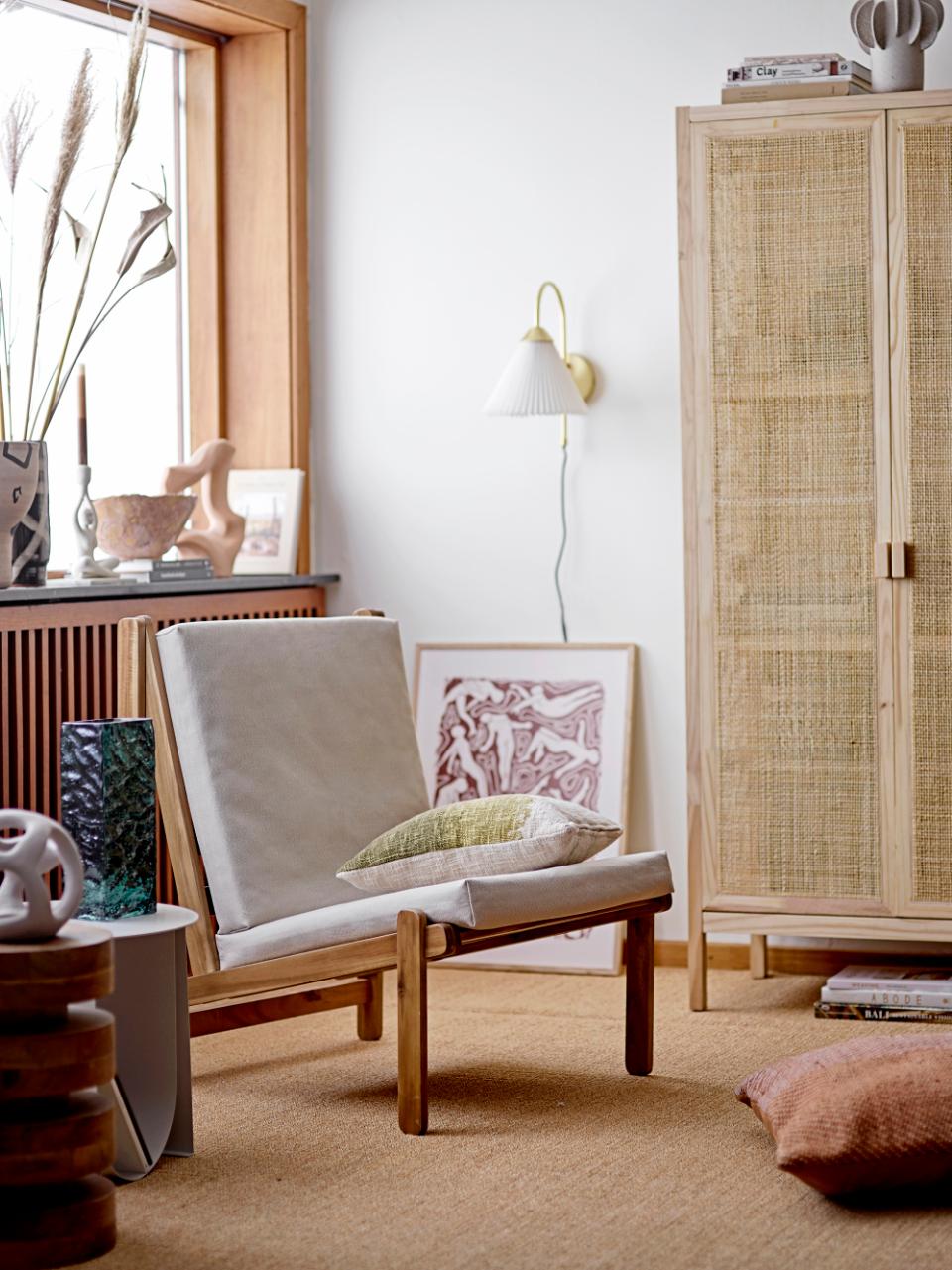 Gani Lounge Chair - Nature / Acacia