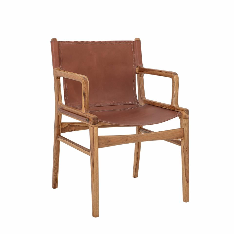 Sillón Ollie - Marrón / Cuero