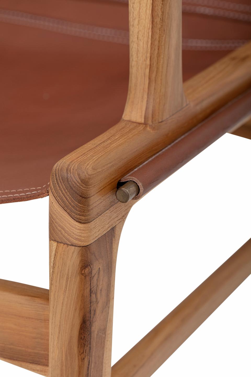 Sillón Ollie - Marrón / Cuero