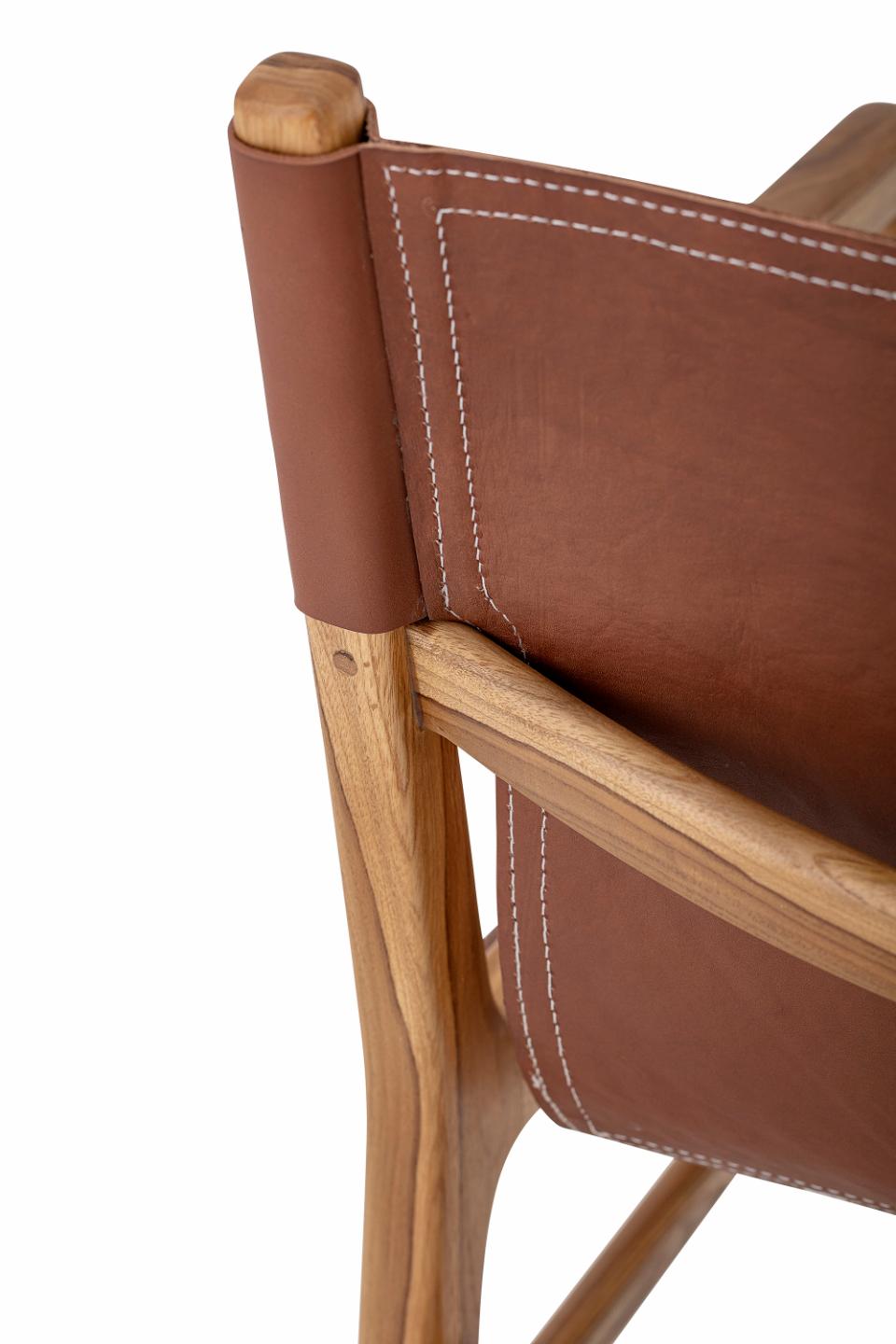Sillón Ollie - Marrón / Cuero