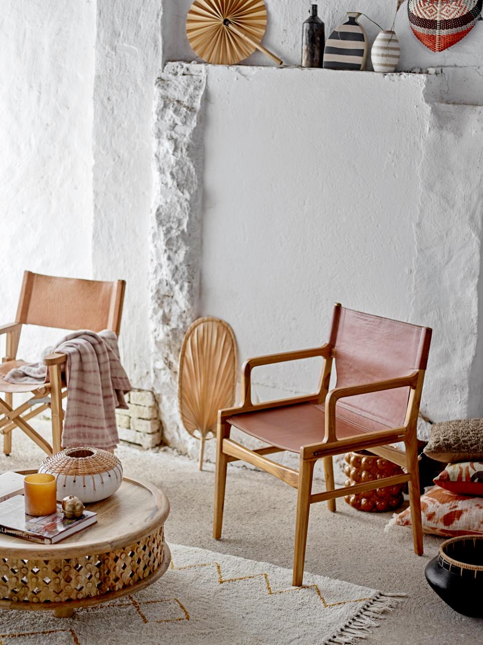 Sillón Ollie - Marrón / Cuero