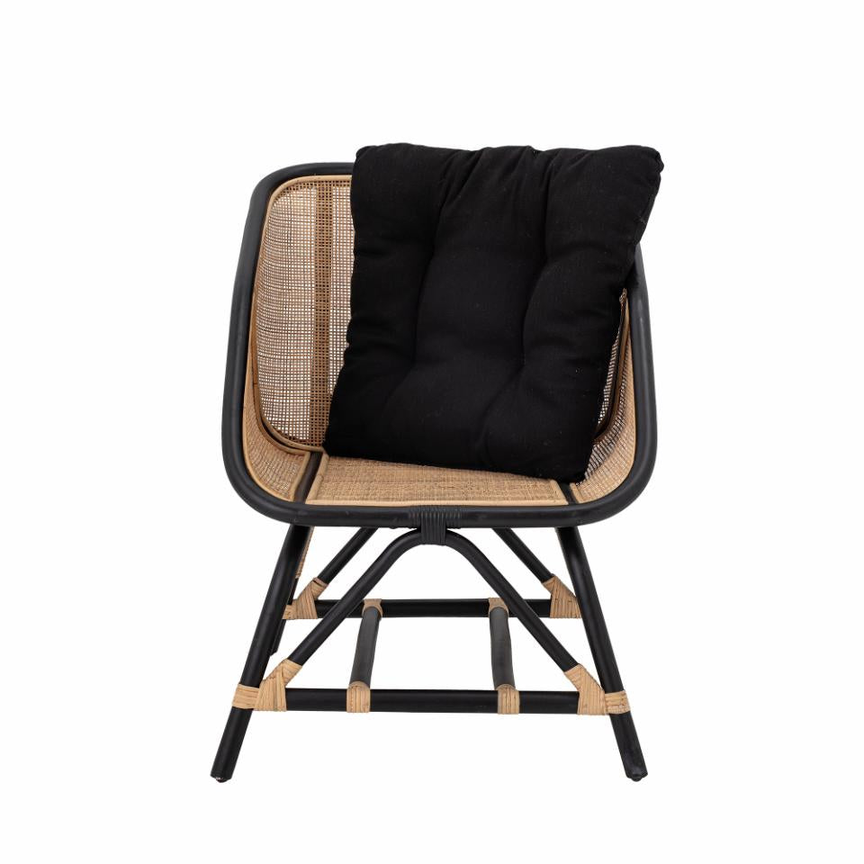 Loue Lounge Chair - Black / Rattan