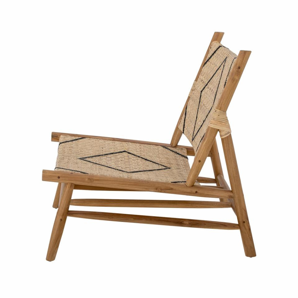 Lennox Lounge Chair - Nature / Teak