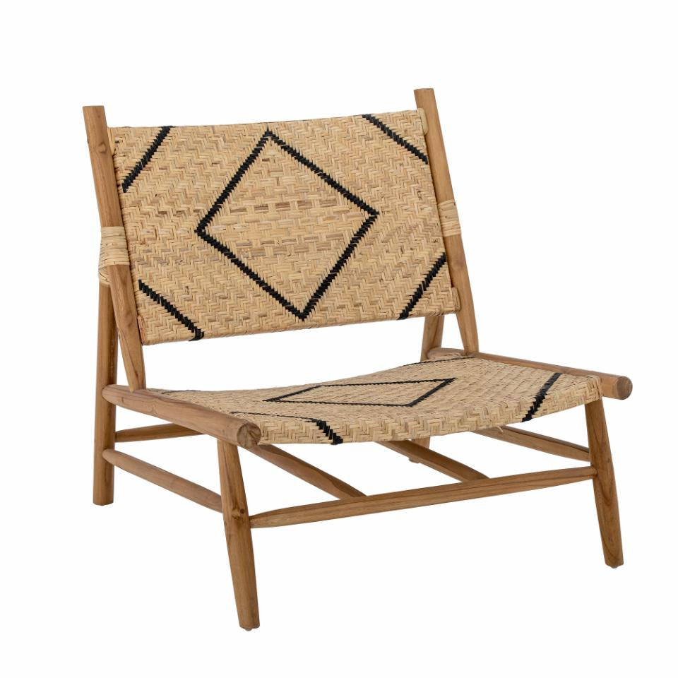 Lennox Lounge Chair - Nature / Teak