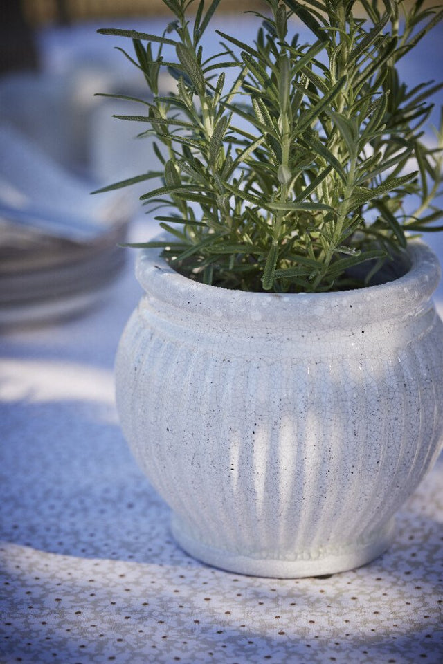 Catinia flower pot H16 cm - white