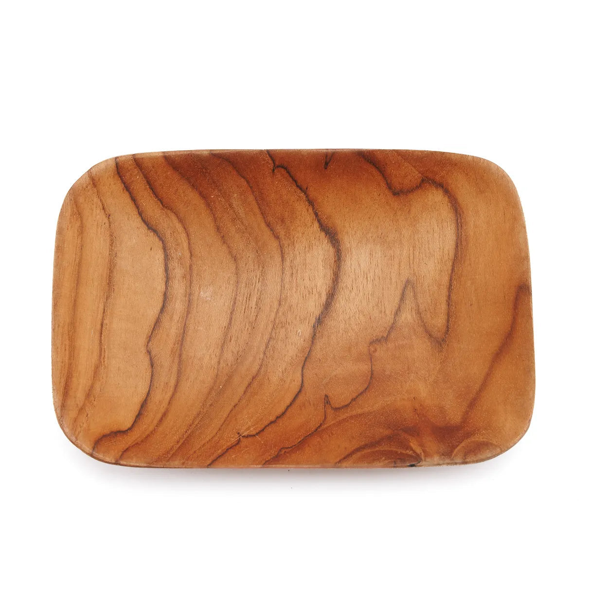 Guarnición de raíz de teca - Rectangular