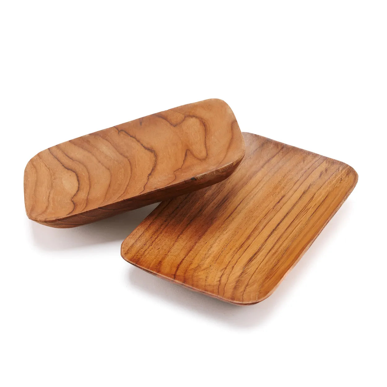 Guarnición de raíz de teca - Rectangular