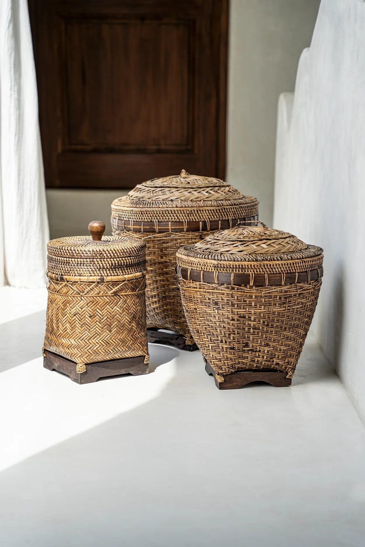 The Colonial Storage Basket - Natural Brown - L