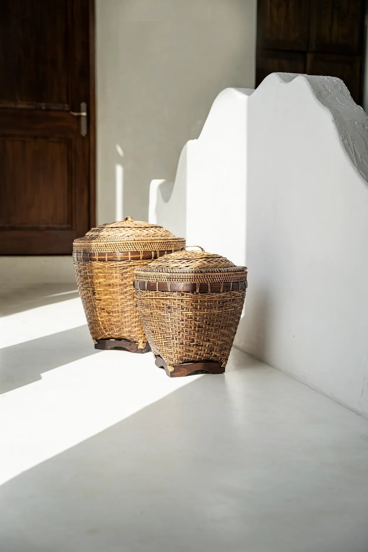 The Colonial Storage Basket - Natural Brown - L
