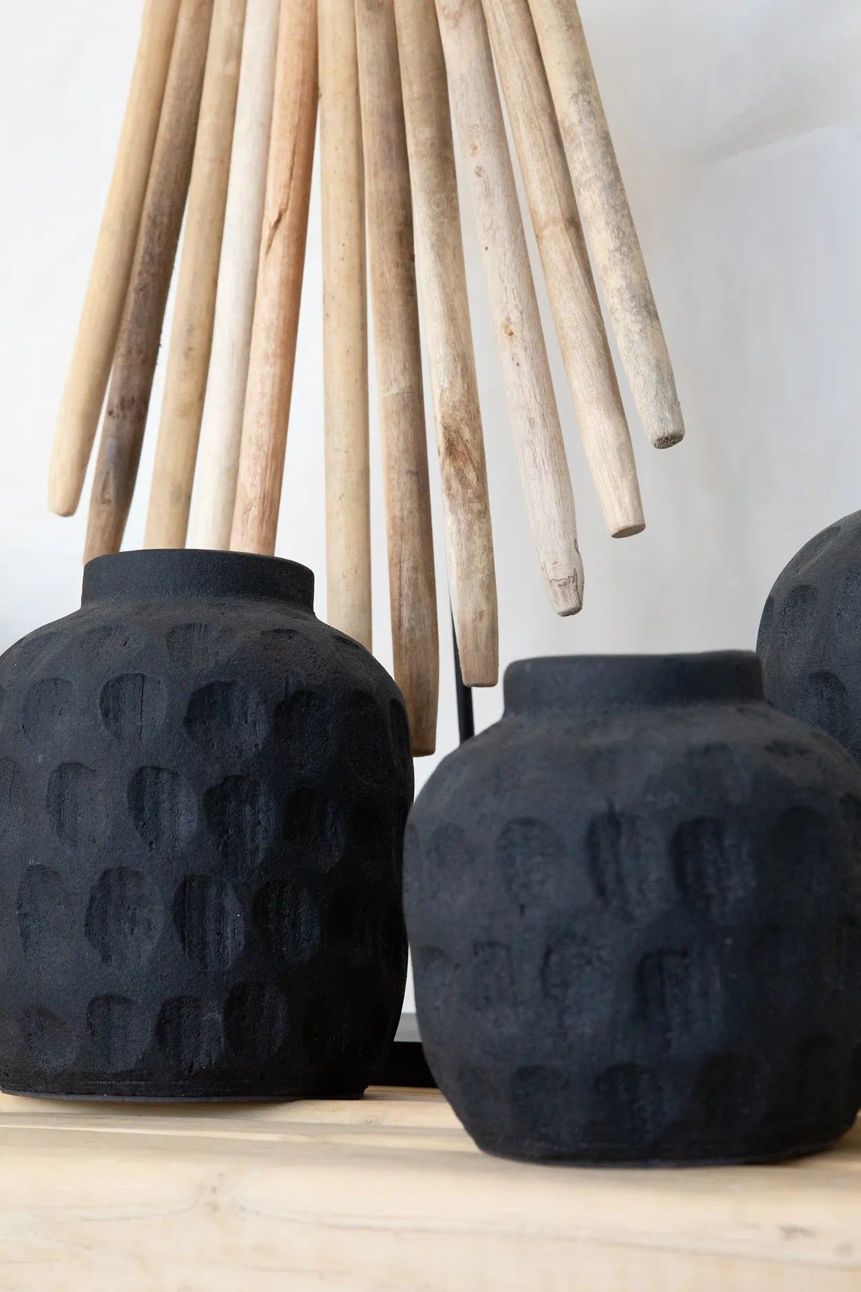 The Wooden Sticks On Stand - Natural