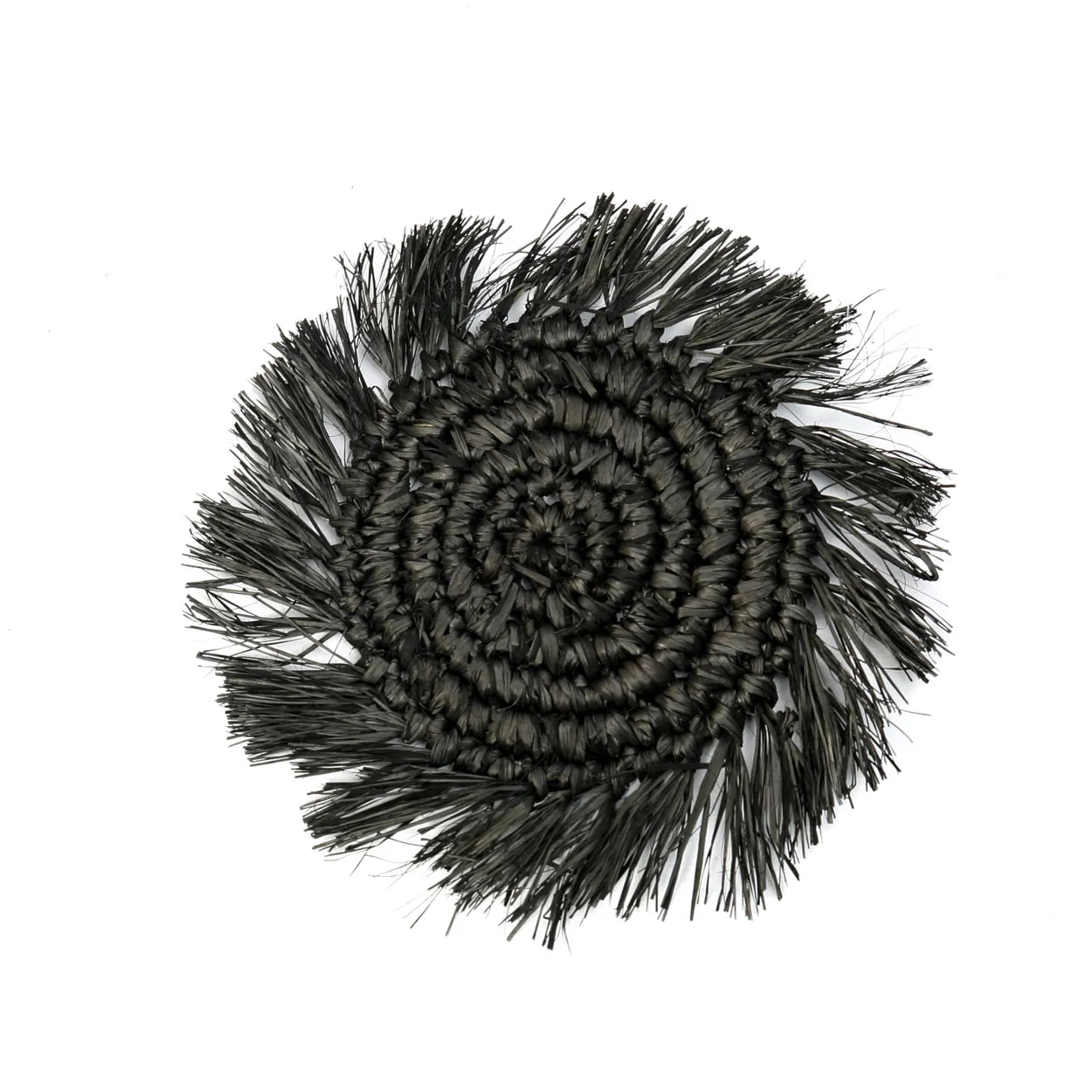 Posavasos de rafia The Fringe - Negro
