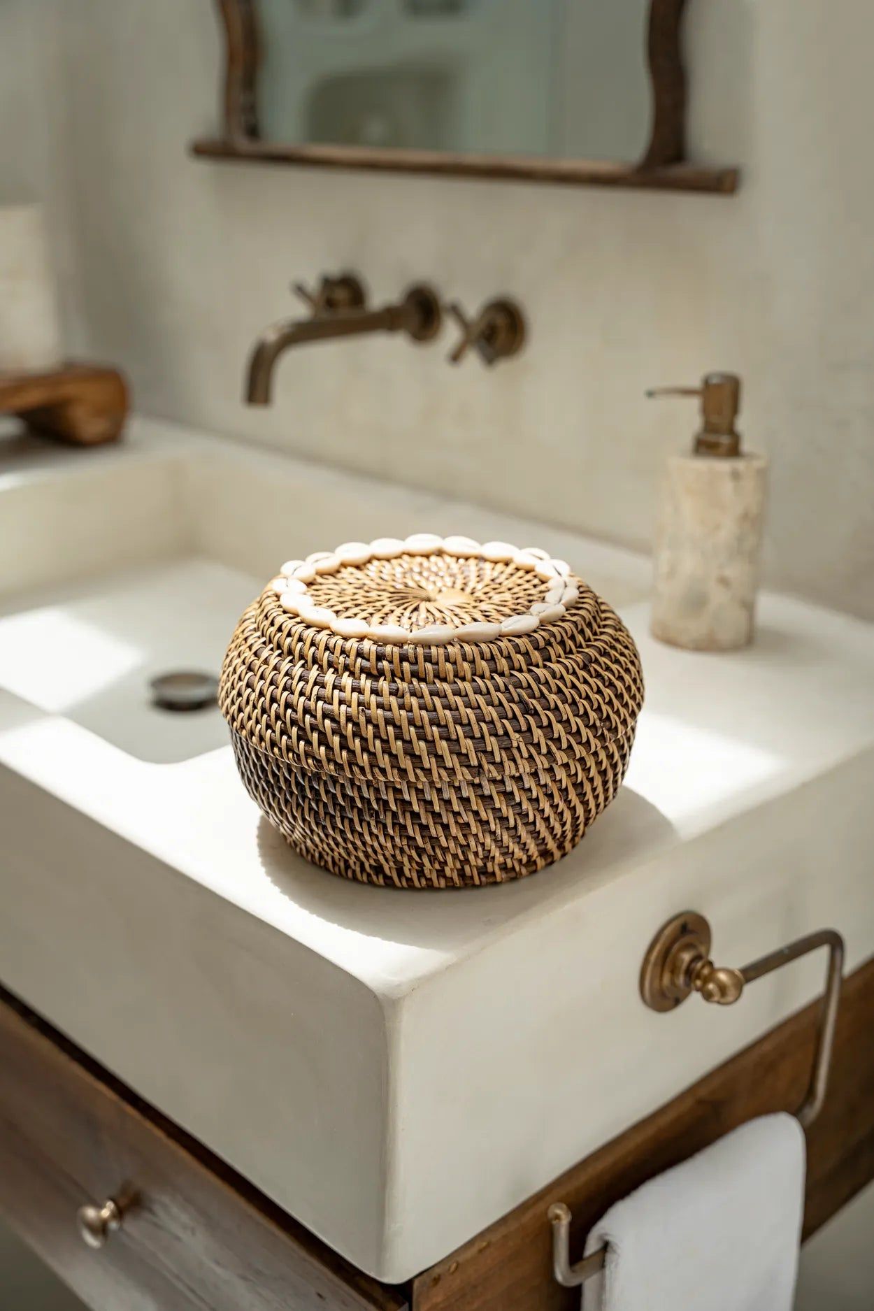 Cesta Peek-a-Boo The Colonial - Marrón natural - S
