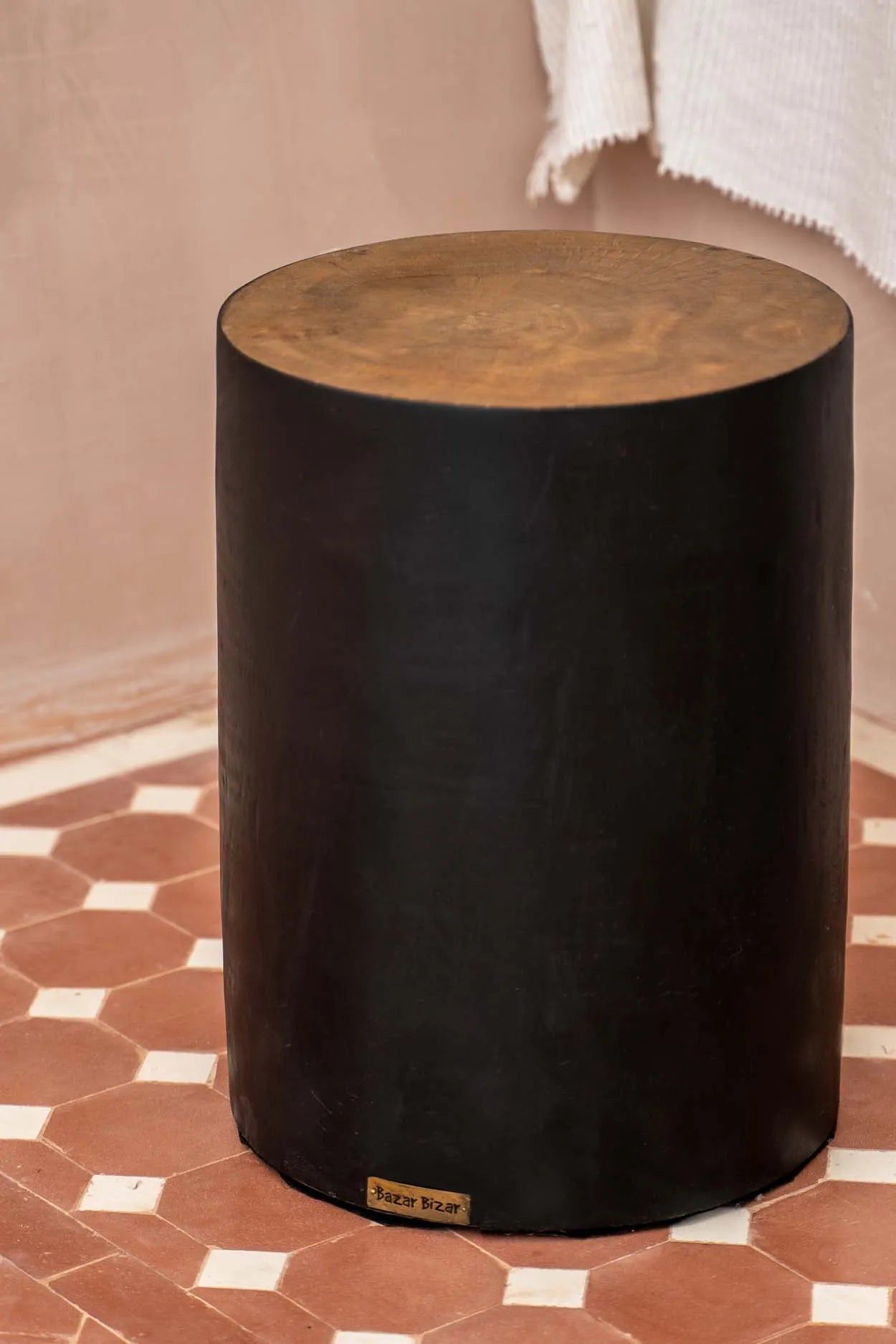 Taburete The Tribe - Negro Natural