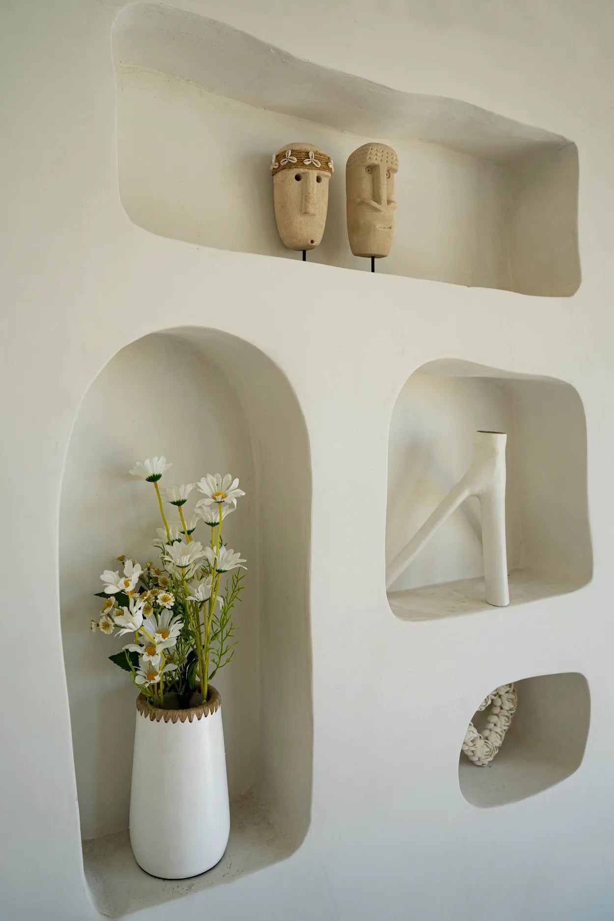 The Triple Twig Candle Holder - White
