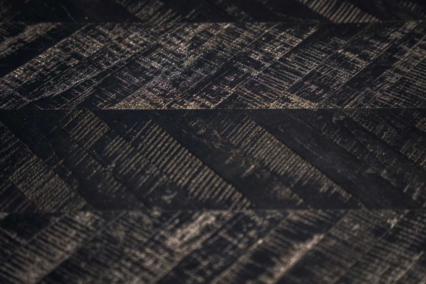 Mesa alta The Herringbone - Negro - 140cm