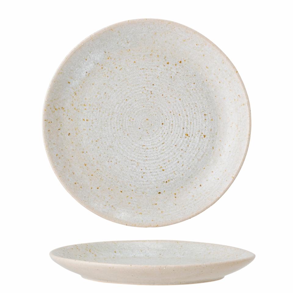 Taupe Plate Ø16 cm - Set of 6 - Nature