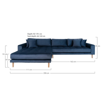 Lido Lounge Sofa 290x170 cm - dark blue