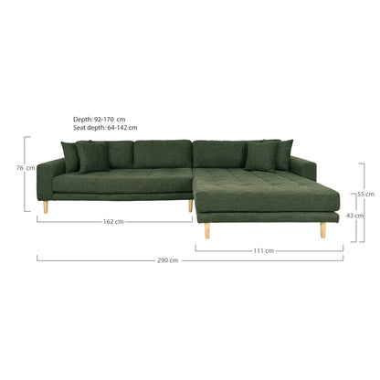 Lido Lounge Sofa 290x170 cm - olive green