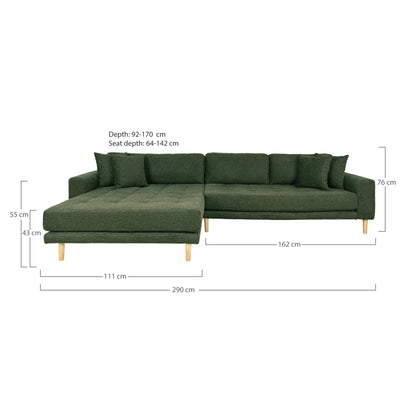 Lido Lounge Sofa 290x170 cm - olive green