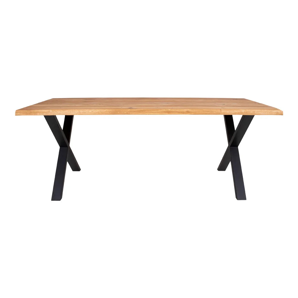 Toulon Dining Table with wavy edge 200x95 cm - Nature