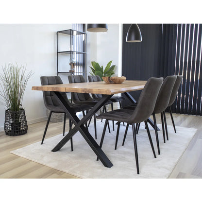 Toulon Dining Table with wavy edge 200x95 cm - Nature