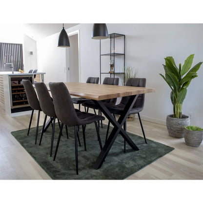 Toulon Dining Table with wavy edge 200x95 cm - Nature