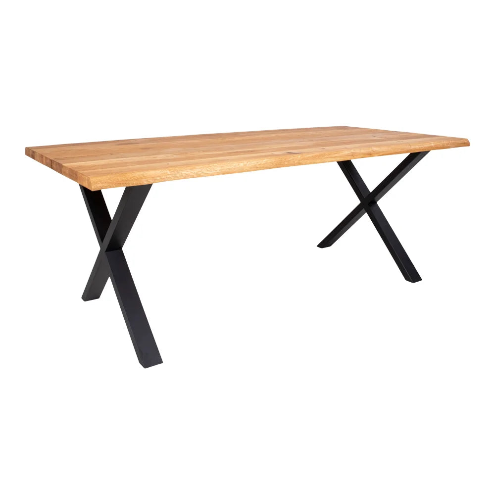 Toulon Dining Table with wavy edge 200x95 cm - Nature