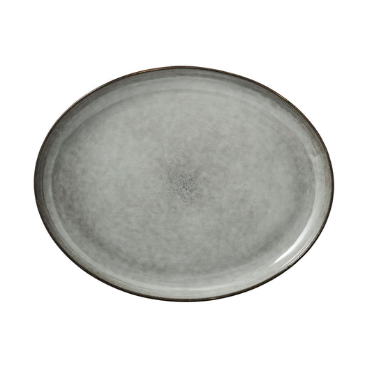 Amera serving plate 34x27 cm - grey