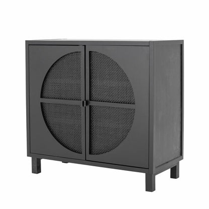 Gabinete Trento - Negro / Madera Gmelina