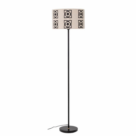 Selita Floor Lamp - Black/White