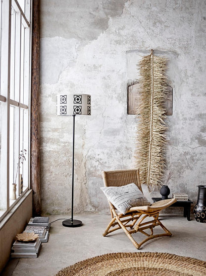 Selita Floor Lamp - Black/White