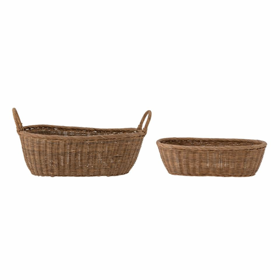 Selma Basket Set of 2 - Brown