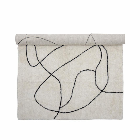 Viga Rug 180x120 cm - White/Black