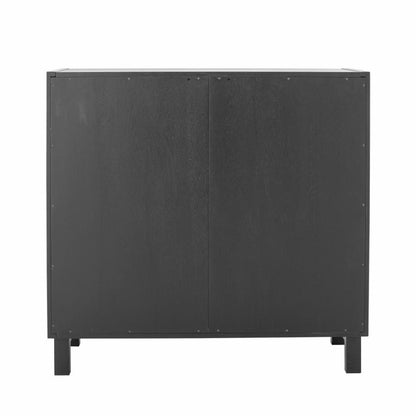 Trento Cabinet - Black / Gmelina wood