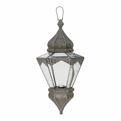 Isabell Lantern - Grey / Glass