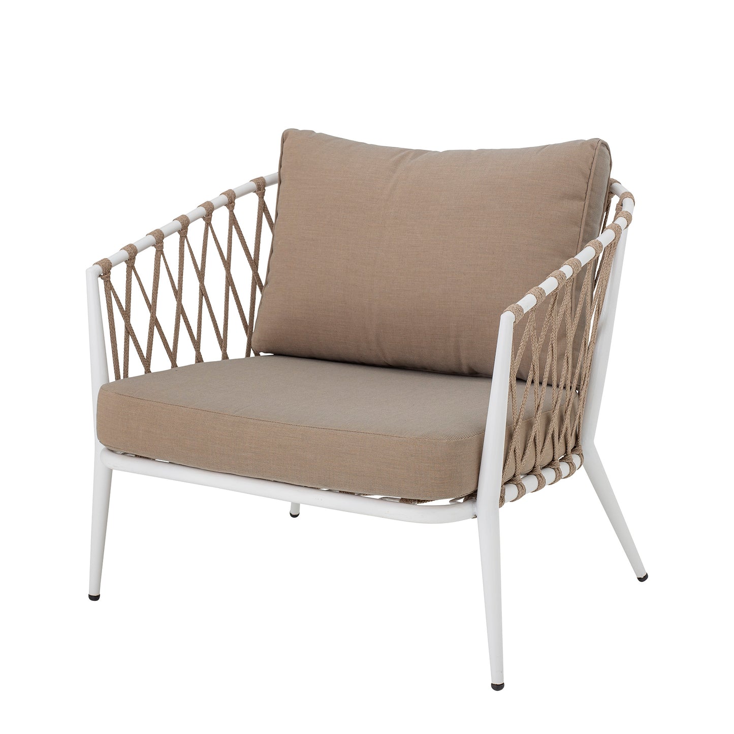 Cia Outdoor Lounge Chair - White / Metal