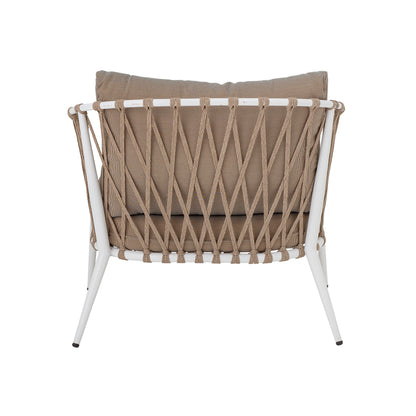 Cia Outdoor Lounge Chair - White / Metal