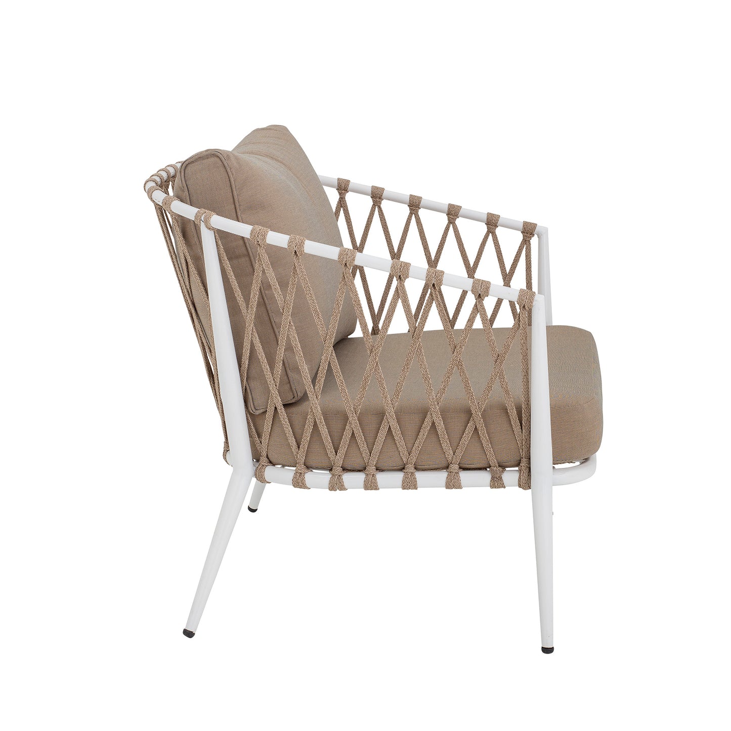 Cia Outdoor Lounge Chair - White / Metal