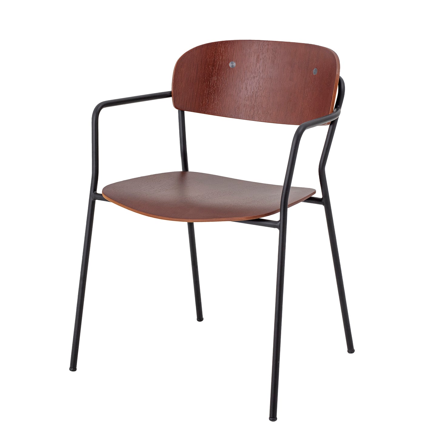 Piter Dining Chair 2pcs - Brown / Plywood