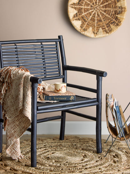 Coen Lounge Chair 2pcs - Black / Bamboo