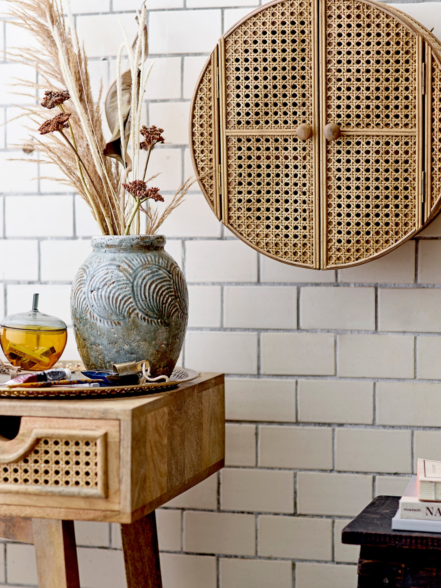 Otto Cabinet - Nature / Rattan