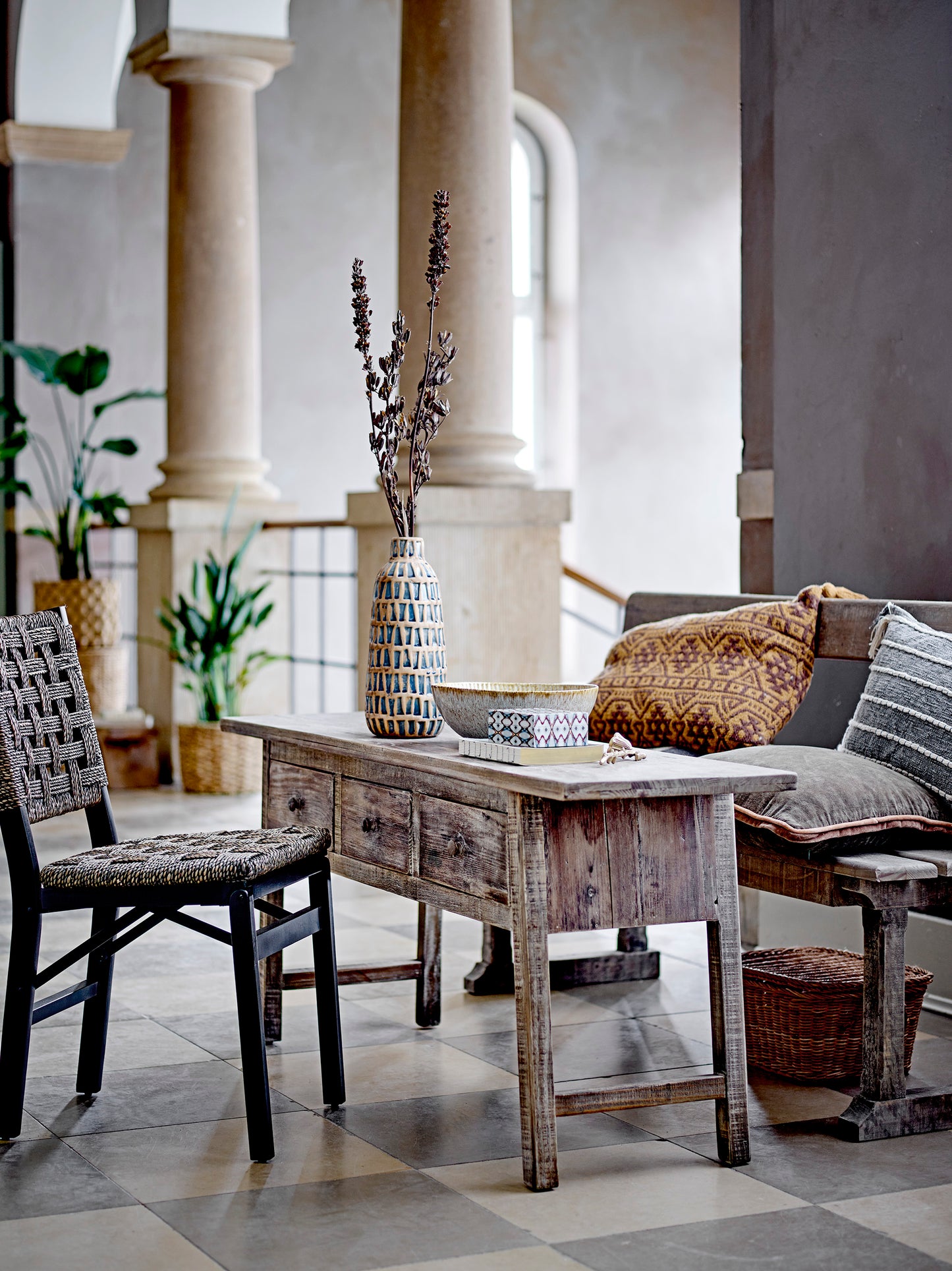 Camden Console Table - Nature / Reclaimed Pinewood