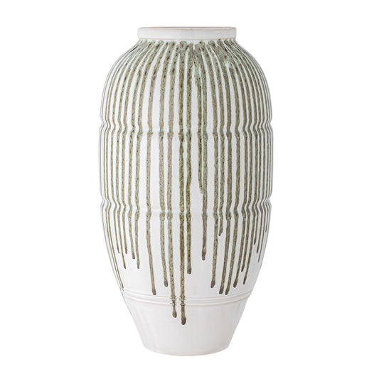 Scarlet Vase H47 cm - Green/White