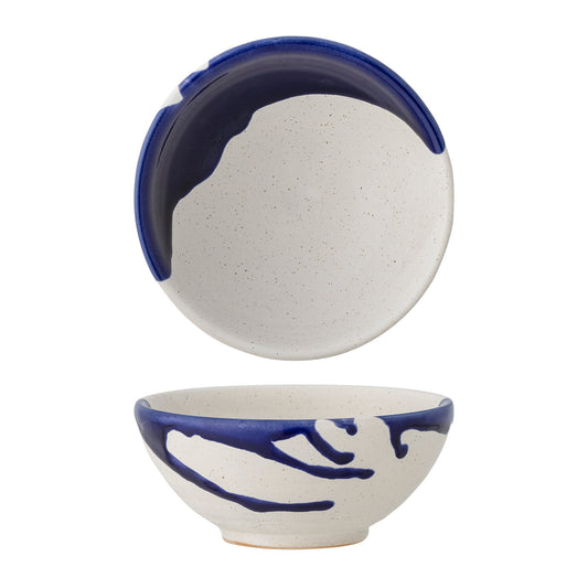 Okayama Bowl 400ml - Set of 4 - White/Blue