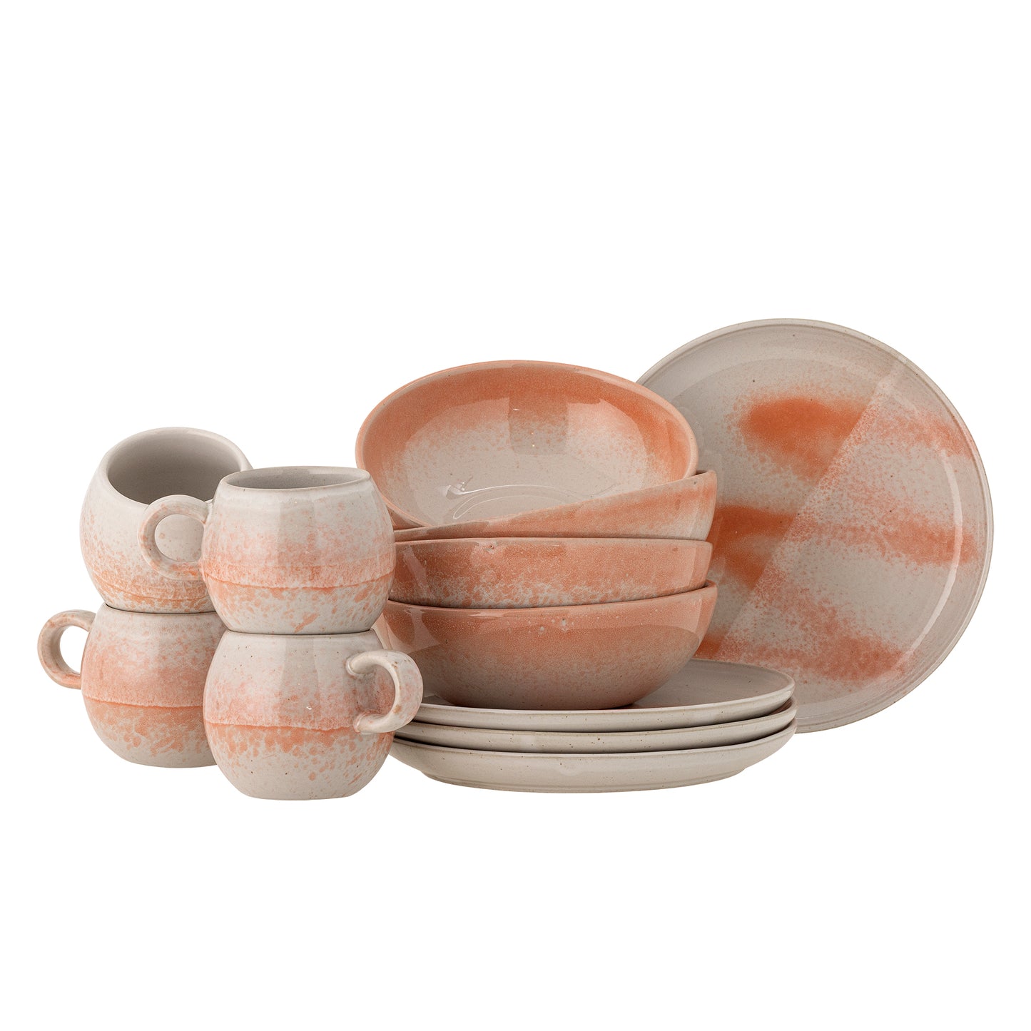 Paula Breakfast Set of 12 pcs - Orange